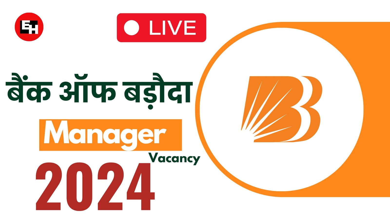 BOB Manager Vacancy 2024